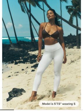 Alo Yoga White, High Waisted Leggings